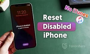 Image result for How to Reset a Disabled iPhone 6