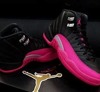 Image result for Pink N Black Jordan 12
