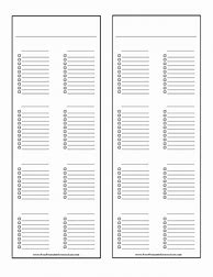 Image result for Printable Blank Checklist Form A4 Size