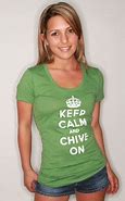 Image result for Cute Girls T-Shirt Chive