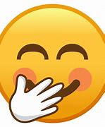 Image result for Blue Emoji Hand Over Mouth Face