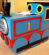 Image result for Thomas Train Costume Cardboard Box