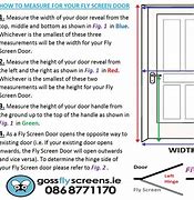 Image result for How to Measure Screen Door Size