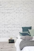 Image result for White Brick Wallpaper in Bedroom
