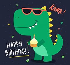 Image result for Dinosaur Happy Birthday Card