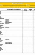 Image result for Household Inventory Sheet