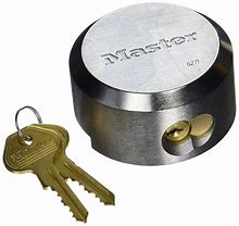 Image result for Heavy Duty Padlock with Key Hidden Shackle