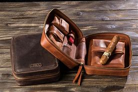 Image result for Leather Cigar Case