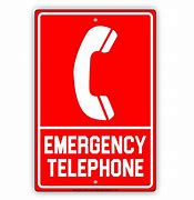 Image result for Emergency Phone Signage