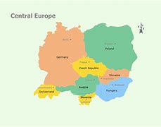 Image result for Central Europe Map Countries