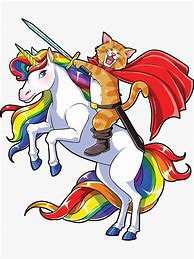 Image result for Cat On Unicorn Meme