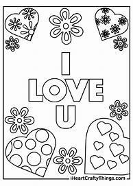 Image result for I Love You Printable