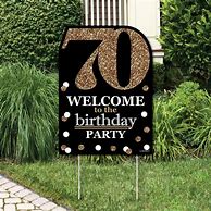 Image result for 70th Birthday Yard Decorations