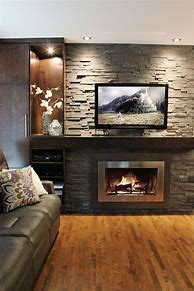 Image result for Modern Fireplace TV Wall Unit