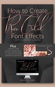 Image result for Rose Gold Font Color