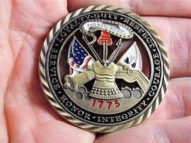 Image result for Atropia Challenge Coins U.S. Army