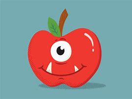 Image result for Apple Monster Cartoon