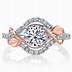 Image result for Rose and White Gold Diamond Engagement Ring