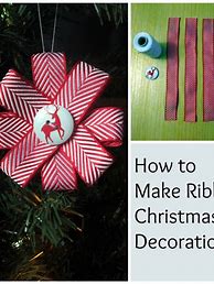 Image result for Christmas Ribbon Decorations