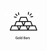Image result for Gold Bar Outline to Fold