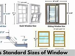 Image result for Standard New Construction Window Sizes