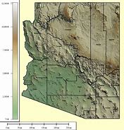 Image result for Topographical Map of Arizona
