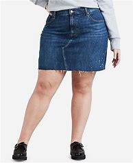 Image result for Stretch Denim Skirts Plus Size