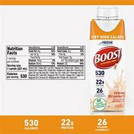 Image result for Boost Nutrition Label