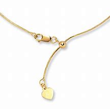 Image result for Adjustable Gold Chain Necklace