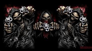 Image result for Scary Cool Skulls with Guns