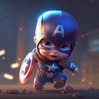 Image result for Baby Captain America Cartoon