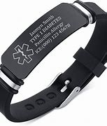 Image result for Silicone Medical ID Bracelets for Women