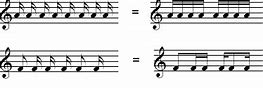 Image result for Piano Notes Length