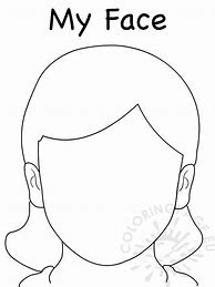 Image result for Girl Blank Face Drawing