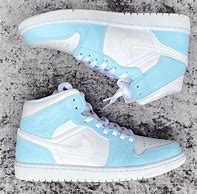 Image result for Air Jordan Baby Blue and White