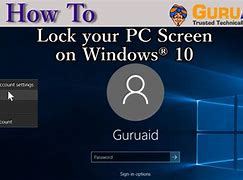Image result for How to Lock Your Computer