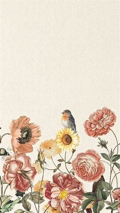 Autumn floral Robin wallpaper | Art wallpaper, Cute wallpaper backgrounds, Art gallery wallpaper