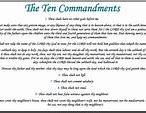 Image result for Ten Commandments Print Out