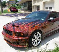 Image result for mustang with ghost flames