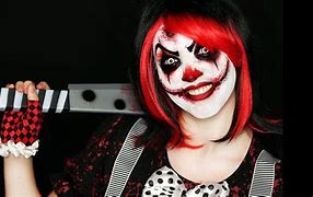 Image result for Scary Clown Halloween Makeup