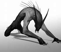 Image result for Creatures Creeping in Dark Drwaing