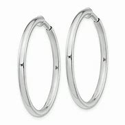 Image result for Rhodium Plated Sterling Silver Paper Clip Earrings