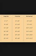 Image result for Wall Frame Sizes Standard
