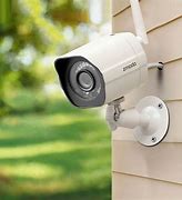 Image result for Grey or White CCTV Camera On House