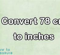 Image result for How Long Is 78 Cm