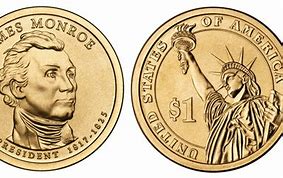 Image result for James Monroe Dollar Coin