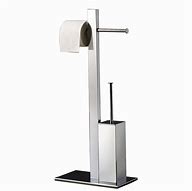 Image result for Freestanding Chrome Toilet Paper Holder