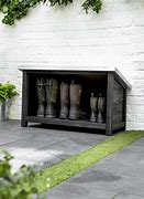 Image result for Outdoor Storage Box with Shoe Storage Underneath