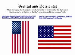 Image result for Horizontal Display of American Flag