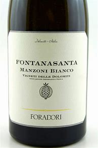 Image result for Foradori Manzoni Bianco Fontanasanta